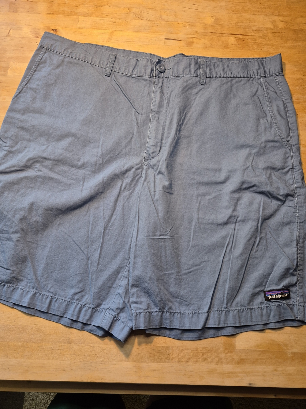 Patagonia Men's Light Slate Blue Flat Front Shorts
